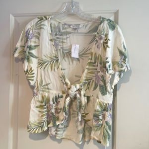 Lightweight floral cardigan